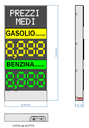 Display Prezzi Unitari (Gasolio + Benzina)