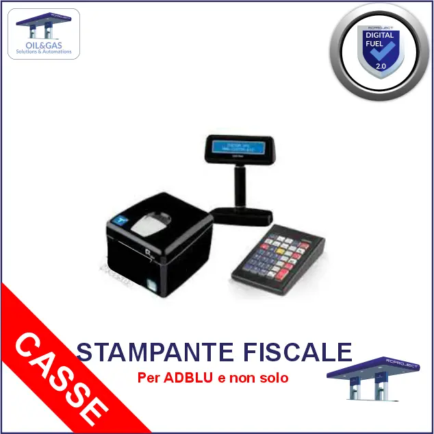 Stampante Fiscale Indoor RT Con Tastiera e Display LCD