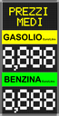 Display Prezzi Unitari (Gasolio + Benzina)