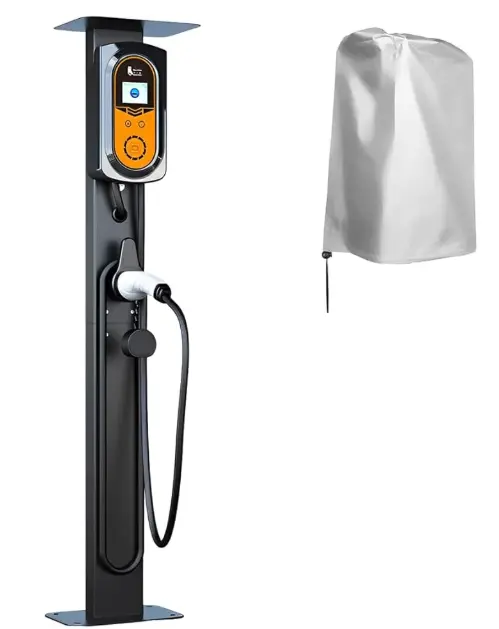 Piantana Supporto WallBox con reggicavo e copertura