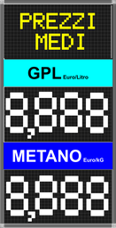 [82G0036-M] Display Prezzi Unitari (GPL + Metano)